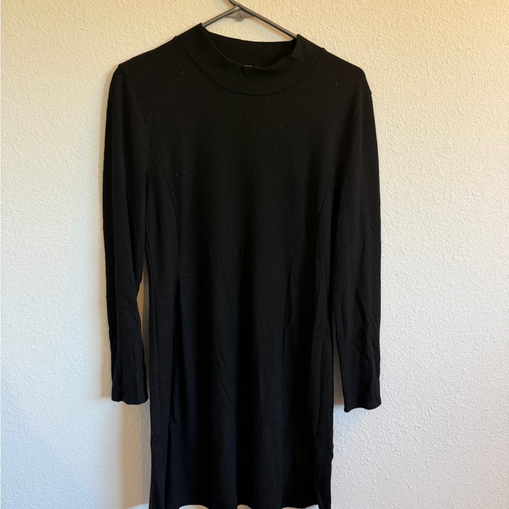 Madewell Black Long Sleeve Dress